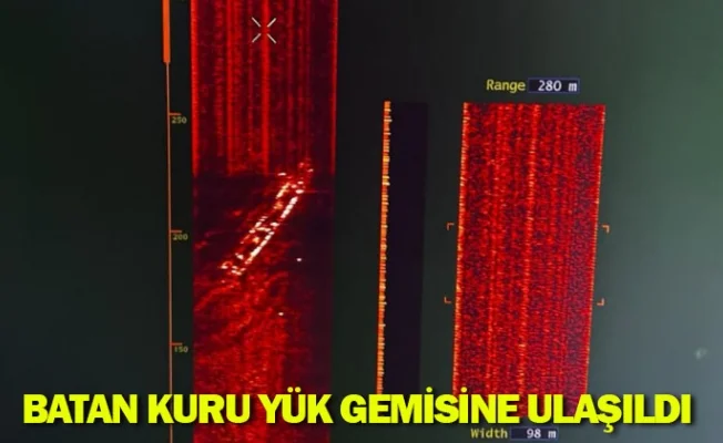 Batan kuru yük gemisine ulaşıldı