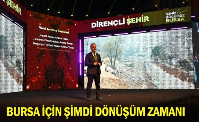 Bursa için şimdi dönüşüm zamanı