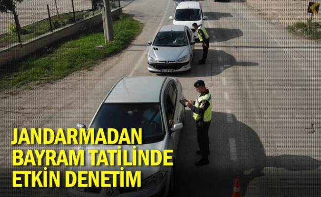 Jandarmadan bayram tatilinde etkin denetim