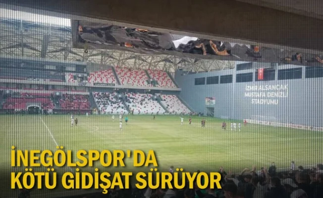 İnegölspor'da kötü gidişat sürüyor
