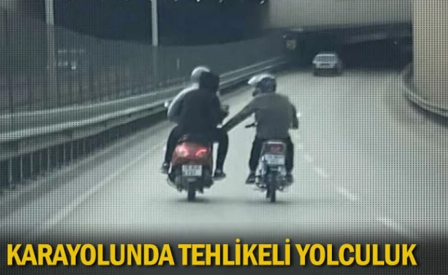 Karayolunda tehlikeli yolculuk
