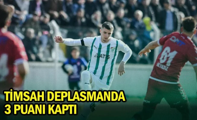 Timsah deplasmanda 3 puanı kaptı