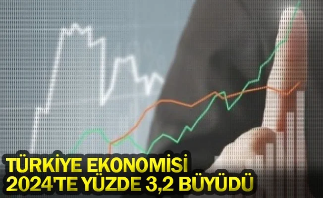 Türkiye ekonomisi 2024'te yüzde 3,2 büyüdü