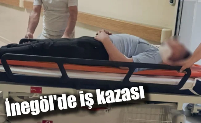 İnegöl'de iş kazası