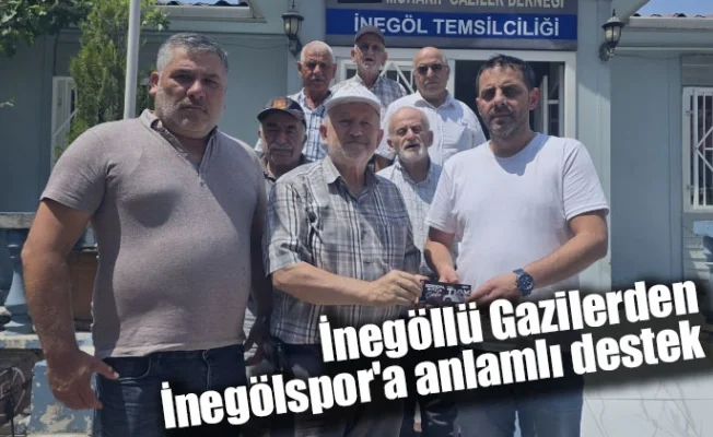 İnegöllü Gazilerden İnegölspor'a anlamlı destek