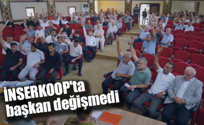 İNSERKOOP'ta başkan değişmedi