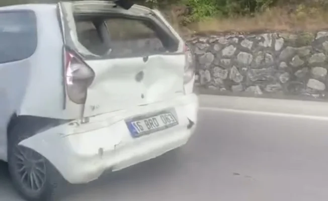 İnegöl yolunda kaza