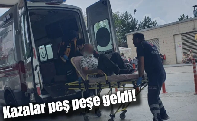 Kazalar peş peşe geldi!