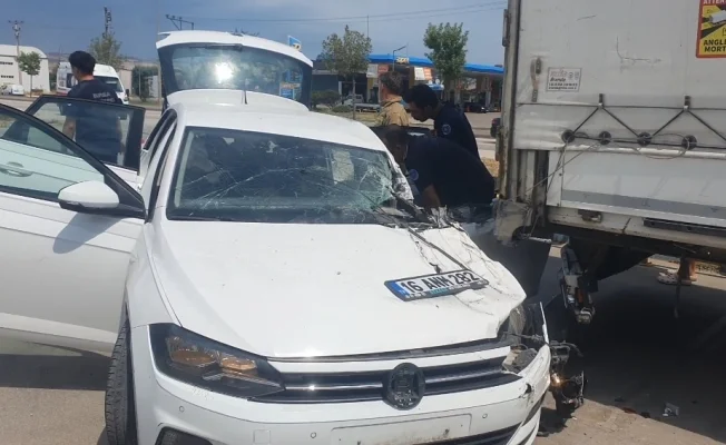 İnegöl girişinde feci kaza