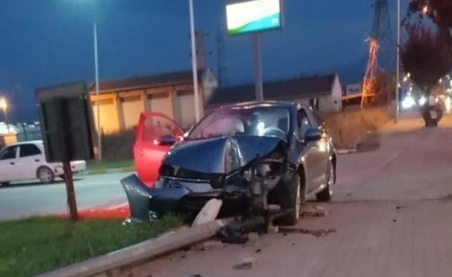 Direğe daldı!