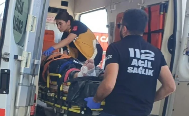Bacağına beton düşen işçi...