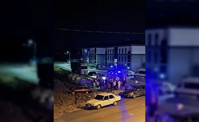 Kontrolden çıkan otomobil tarlaya uçtu