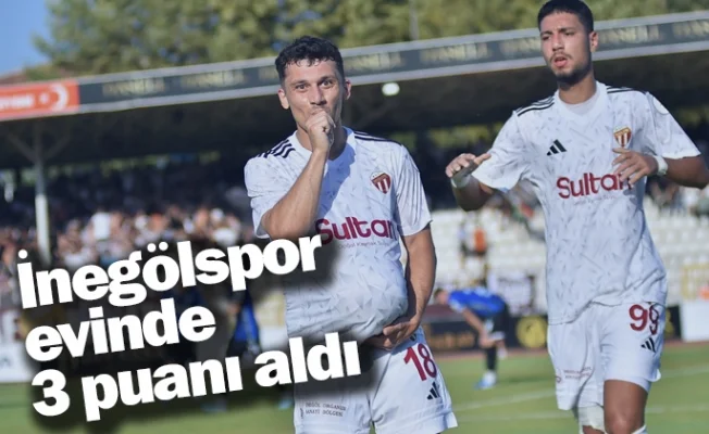 İnegölspor evinde 3 puanı aldı