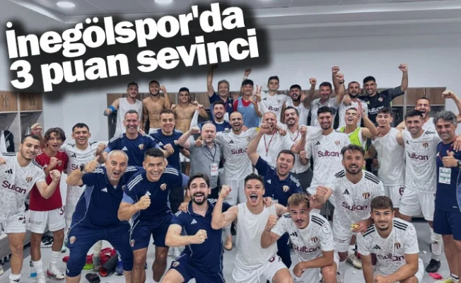 İnegölspor'da 3 puan sevinci