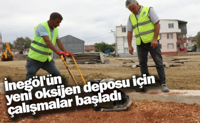 İnegöl'ün yeni oksijen deposu için çalışmalar başladı