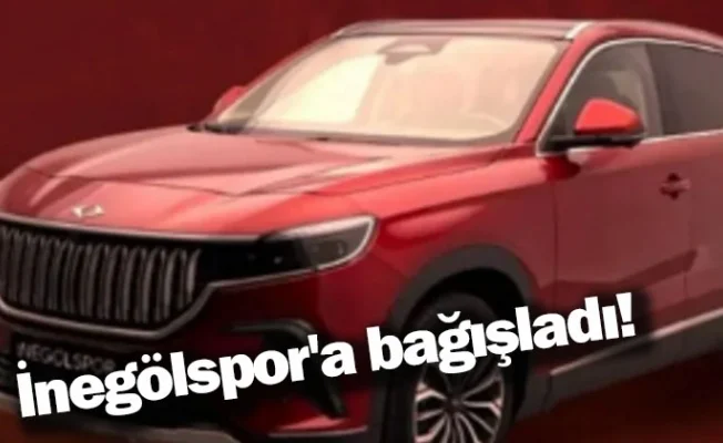 İnegölspor'a bağışladı!