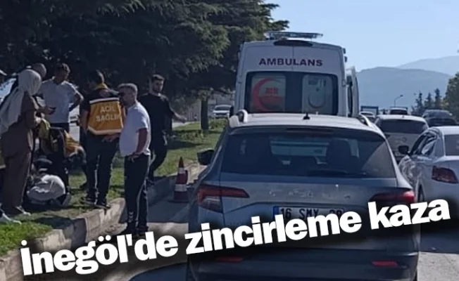 İnegöl'de zincirleme kaza