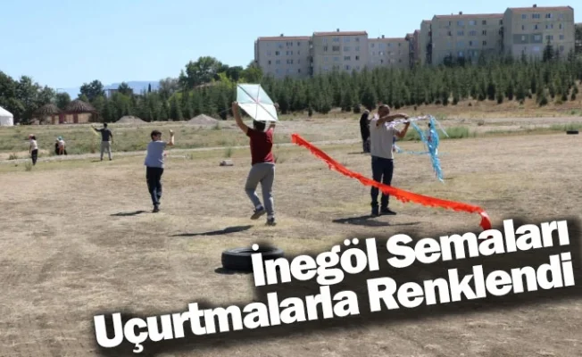 İnegöl Semaları Uçurtmalarla Renklendi