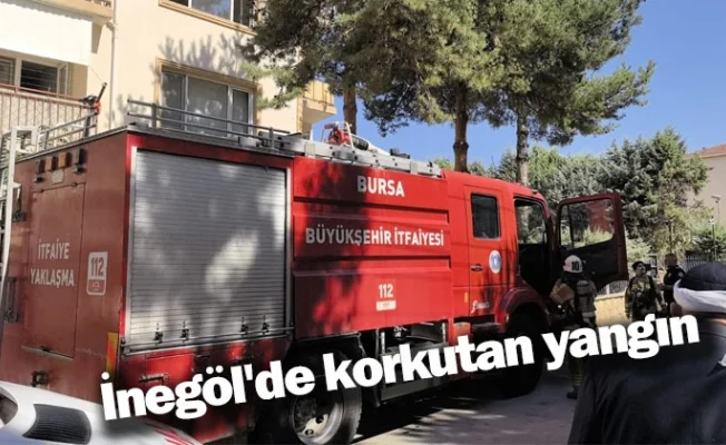 İnegöl'de korkutan yangın