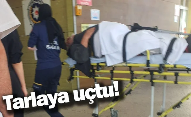 Tarlaya uçtu!