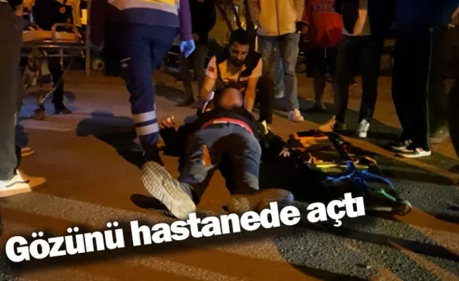 Gözünü hastanede açtı