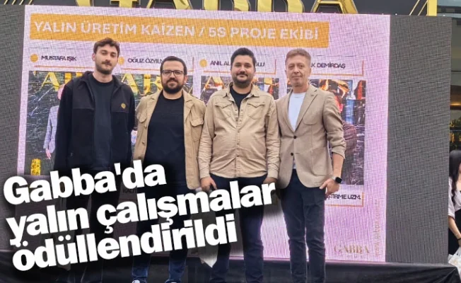 Gabba'da yalın çalışmalar ödüllendirildi