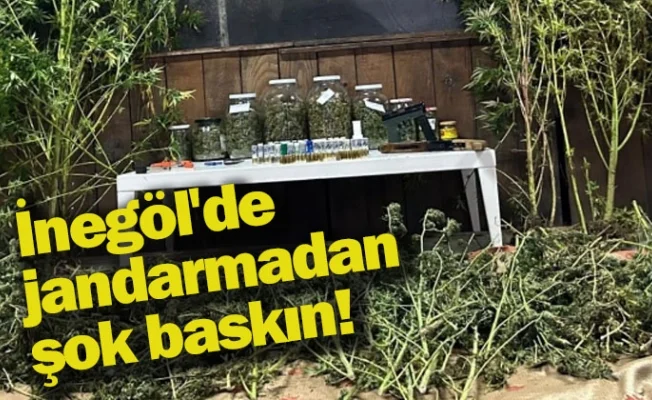 İnegöl'de jandarmadan şok baskın!