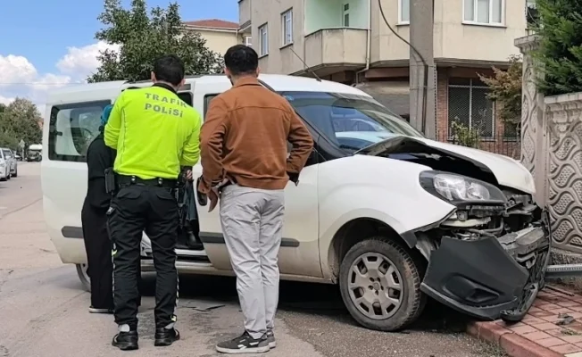 İnegöl'de korkutan kaza