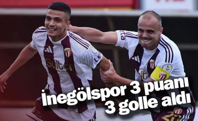 İnegölspor 3 puanı 3 golle aldı