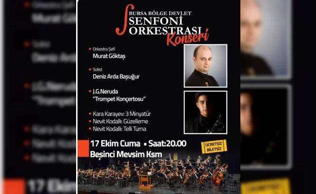 Bursa Bölge Devlet Senfoni Orkestrası İnegöl’de Sahne Alıyor