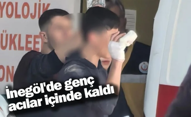 İnegöl'de genç acılar içinde kaldı