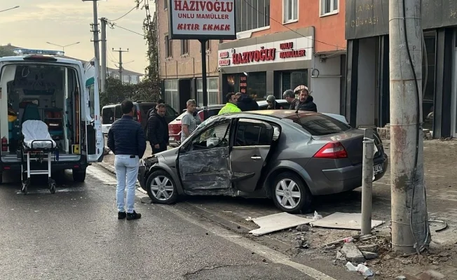 Direğe çarptı!