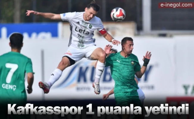 Kafkasspor 1 puanla yetindi