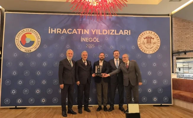 İnegöl'de ihracatın yıldızları ödüllerini aldı