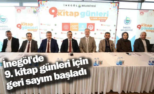 İnegöl'de 9. kitap günleri için geri sayım başladı