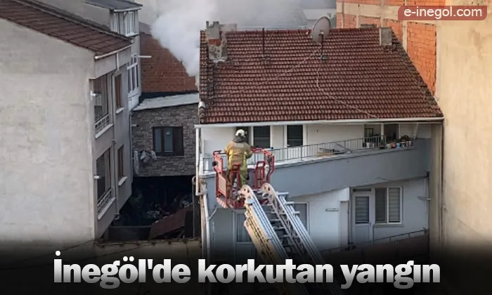 İnegöl'de korkutan yangın