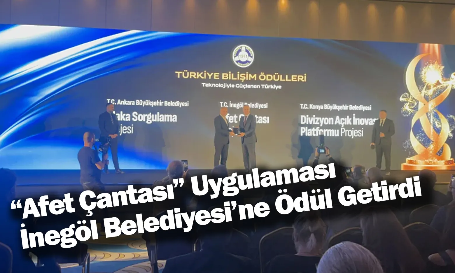 “Afet Çantası” Uygulaması İnegöl Belediyesi’ne Ödül Getirdi