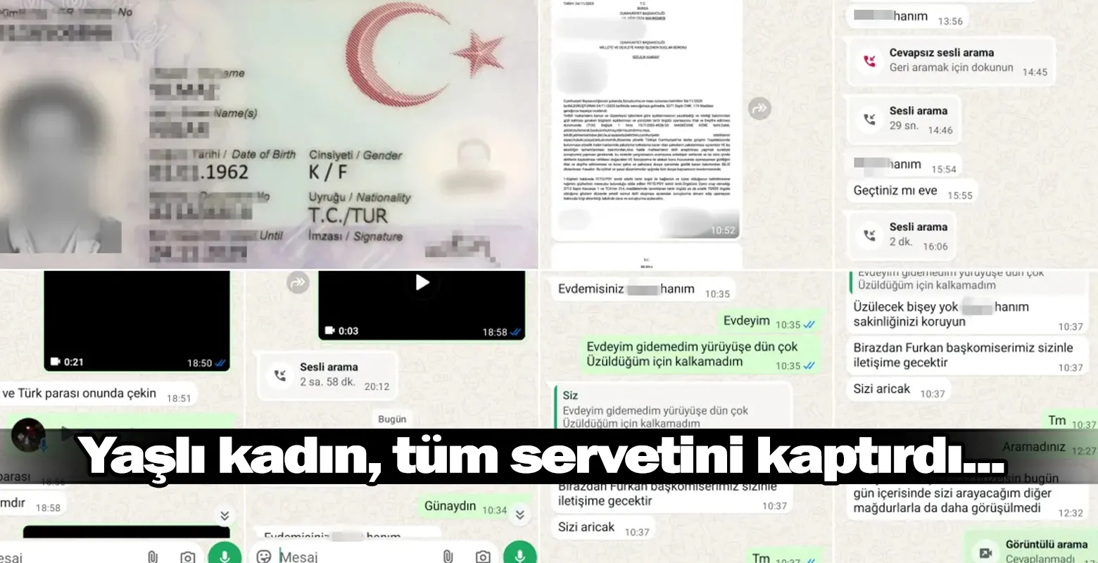 Yaşlı kadın, tüm servetini kaptırdı...