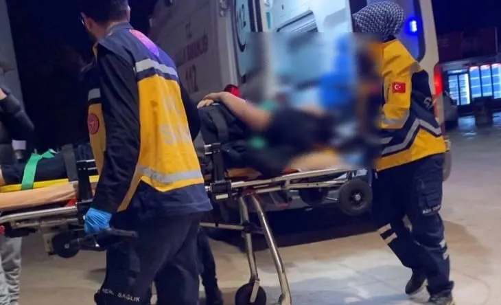 Motosiklet sürücüsü yaralandı