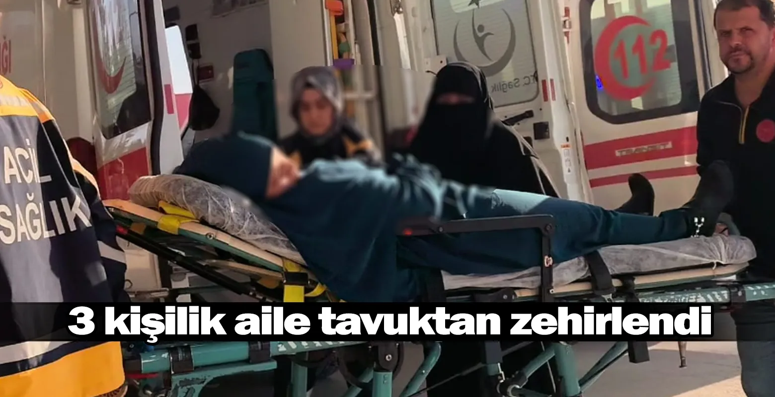 3 kişilik aile tavuktan zehirlendi