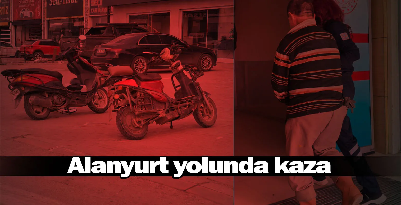 Alanyurt yolunda kaza