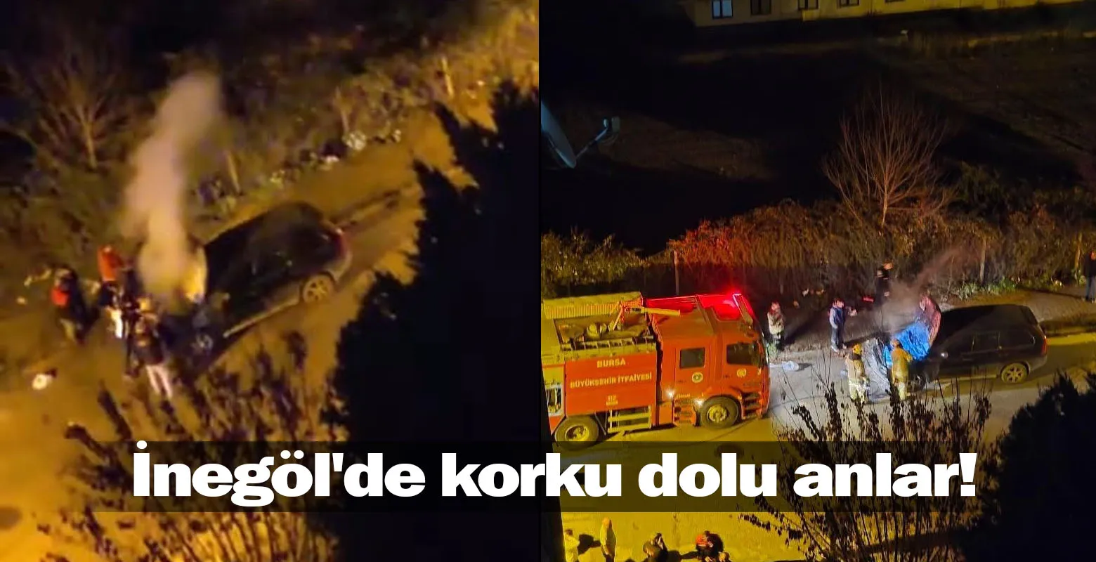 İnegöl'de korku dolu anlar!