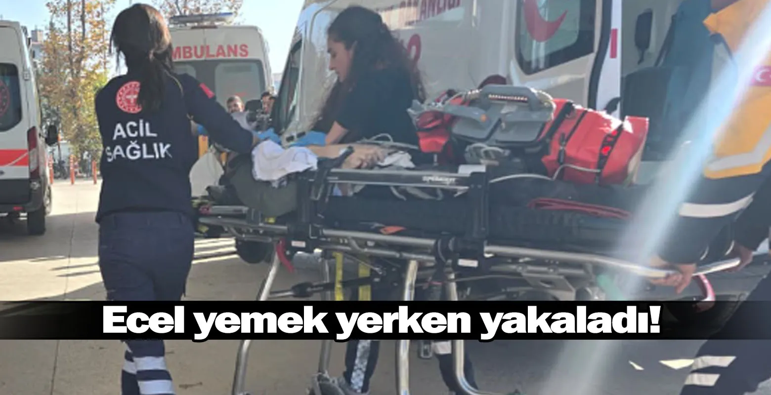 Ecel yemek yerken yakaladı!