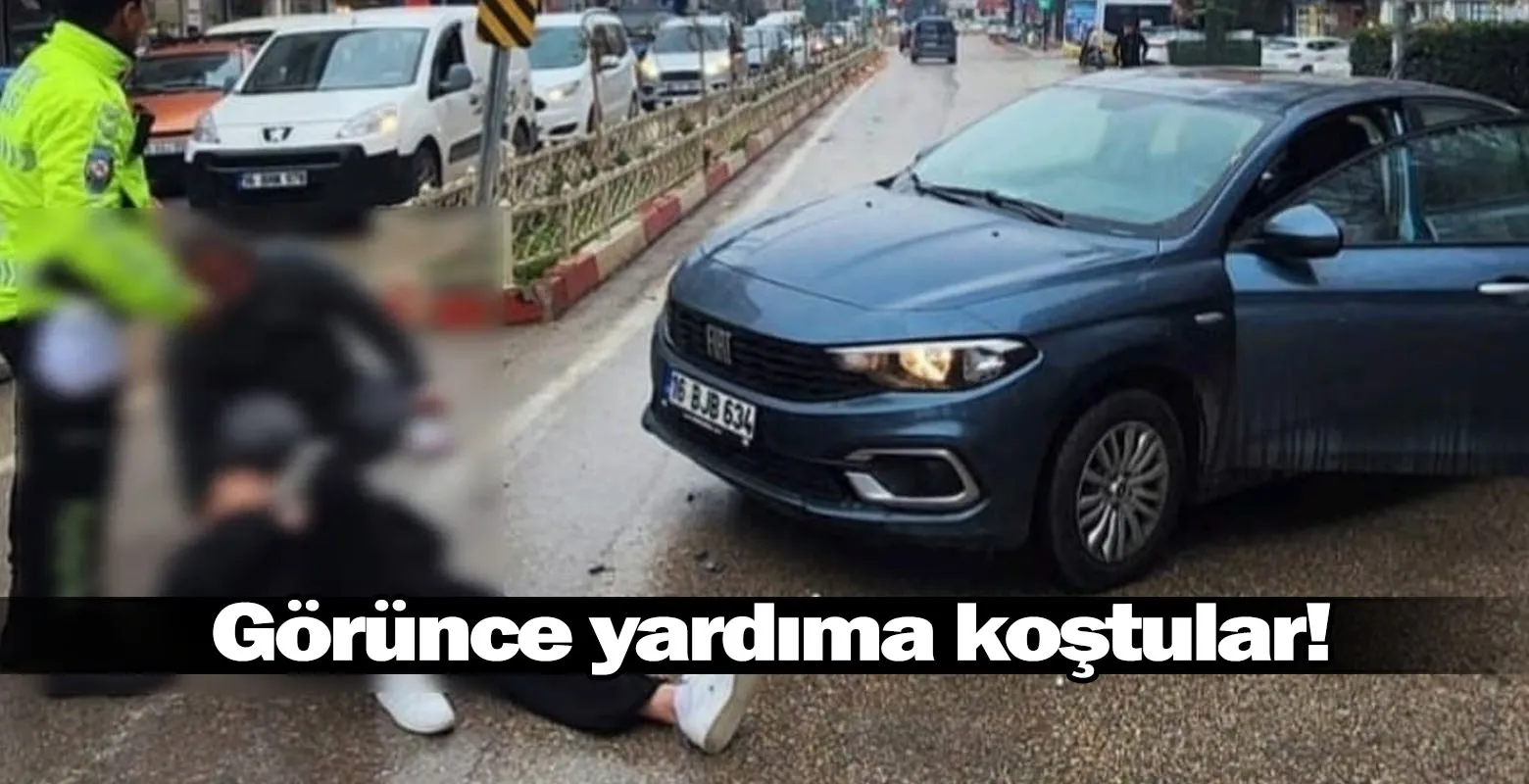 Görünce yardıma koştular!