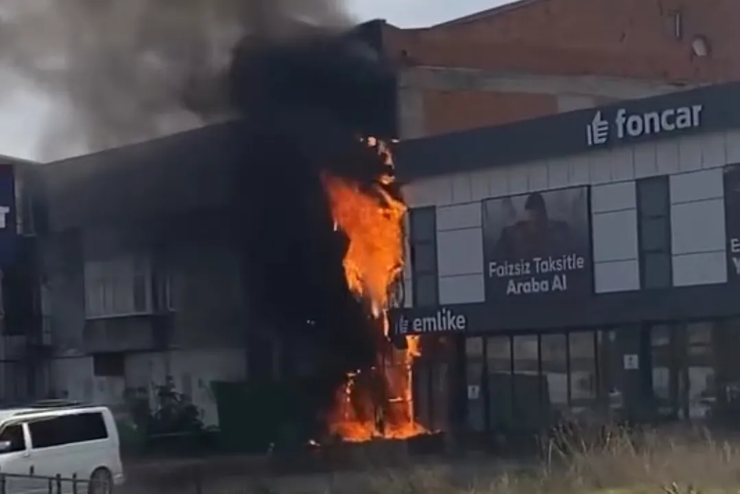 İnegöl'de korkutan yangın