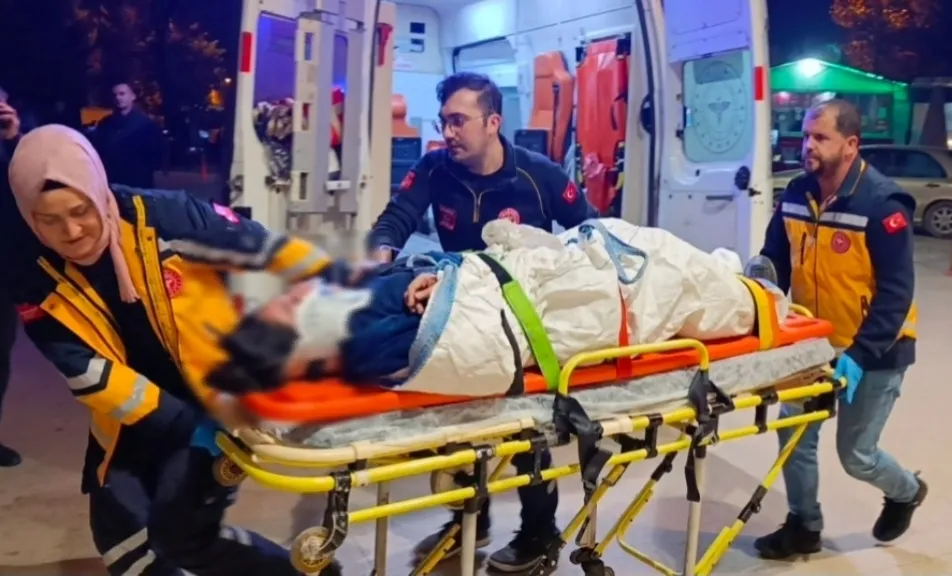 İnegöl'de feci olay! Yaşam mücadelesi veriyor!