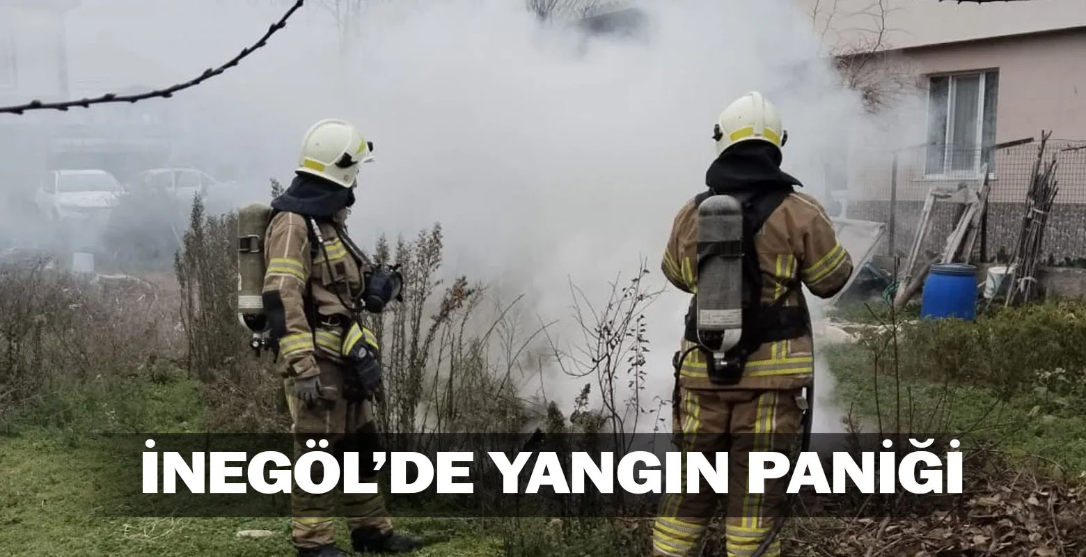 İnegöl'de yangın paniği