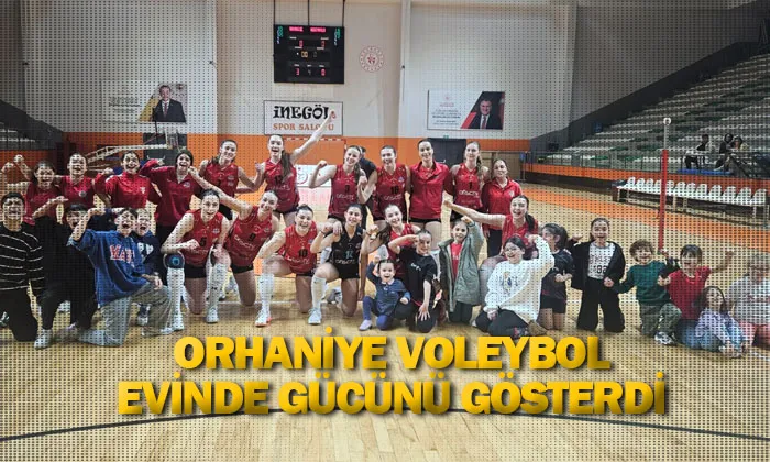 Orhaniye Voleybol Evinde Gücünü Gösterdi