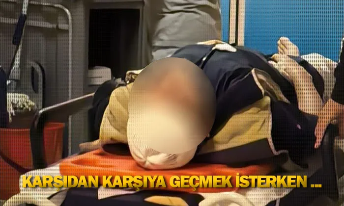 Karşıdan karşıya geçmek isterken ...