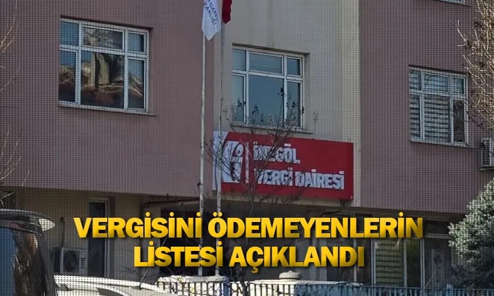 Vergisini ödemeyenlerin listesi açıklandı